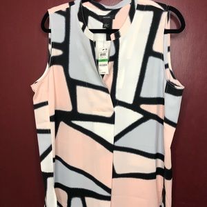 Alfani Abstract Pattern Blouse